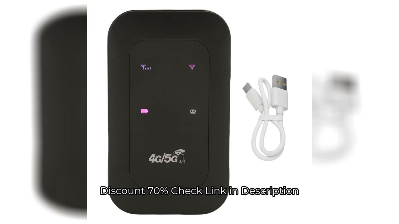Mobile WiFi Router 2100mAh Battery Supports 10 Connected Devices 4G 5G WiFi Hotspot 300Mbps High Spe
