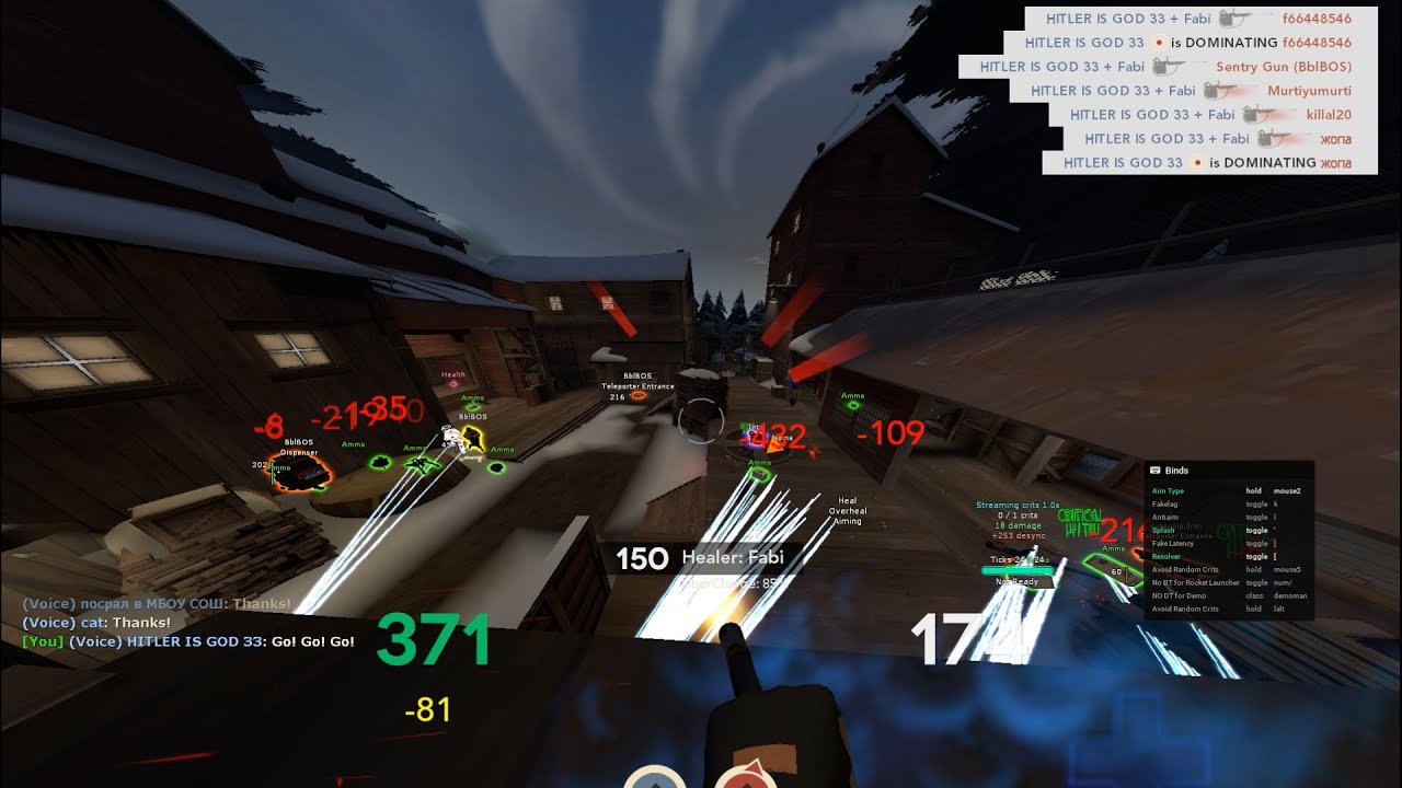 [tf2 amalgam] Winning 2 matches and a duel in Snowfall - YouTube