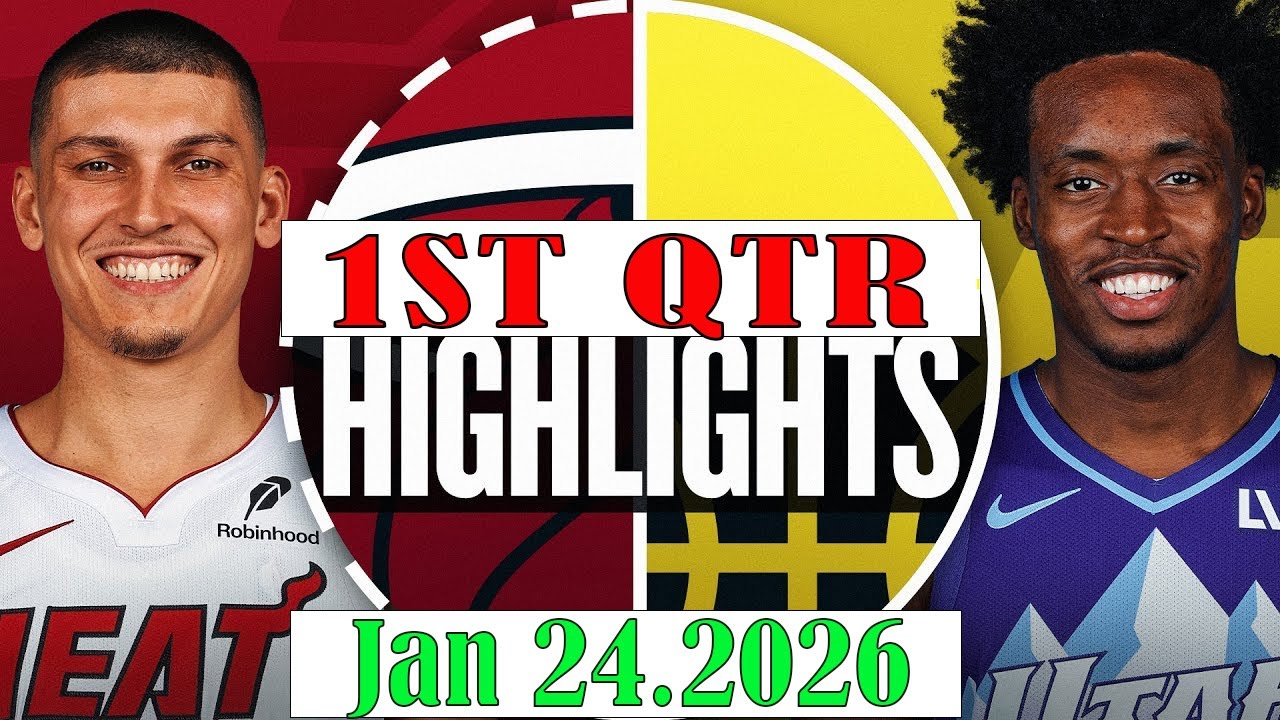Матч «Юта Джаз» — «Майами Хит», 1-я четверть, 24 января 2026 г. | Обзор матча НБА