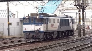 JR貨物 EF64-1036 単機回送(単2771レ ロクヨン代走) 清洲駅待避線 到着と発車