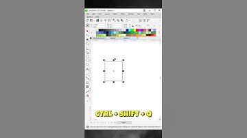 CTRL + SHIFT + Q CONVERT OUTLINE TO OBJECT IN COREL DRAW | COREL DRAW SHORTCUT KEY