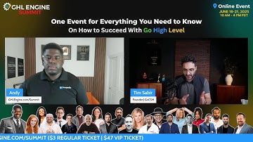 GHLE Summit Speaker Interview: Andy Audate x Tim Sabir