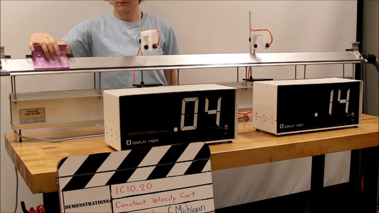 1C10.20 Constant Velocity Cart, data collection YouTube