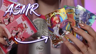 ASMR ✨ Collectible Genshin Impact cards unboxing ❤️ Sanya ASMR