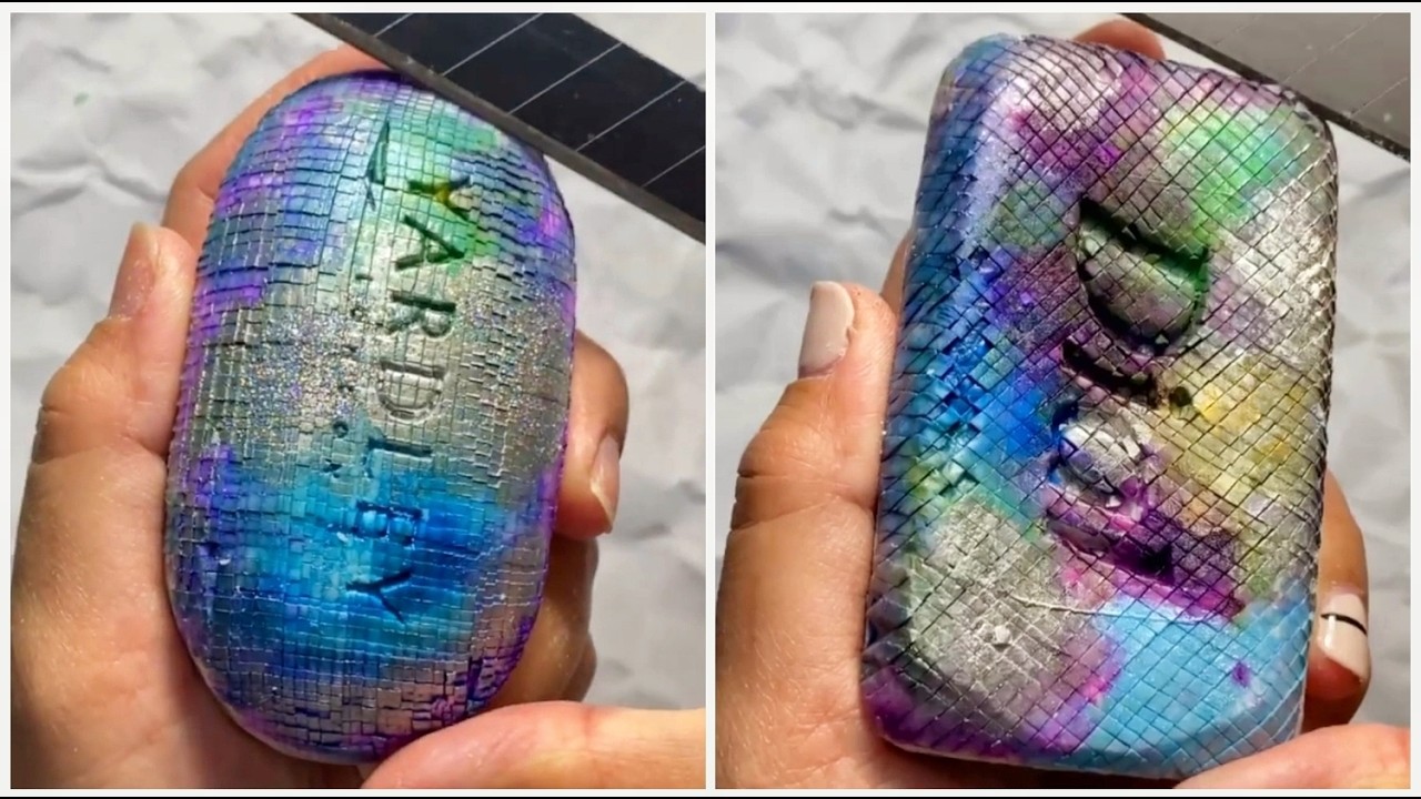 ✨ ASMR Soap Carving for Stress Relief ✨