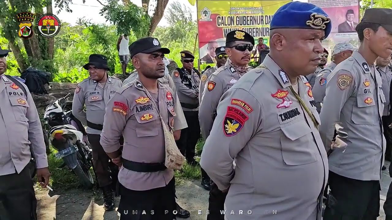 POLRES WAROPEN LAKSANAKAN PERGESERAN PERSONEL PAM PSU PILGUB PAPUA DI WILAYAH HUKUM POLRES WAROPEN.