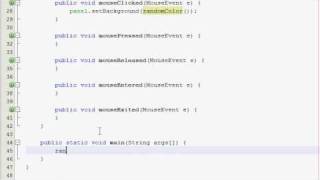 Java GUI Tutorial 17 - Random color panel