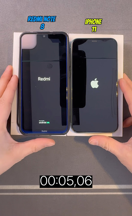 Redmi note 8 vs iPhone 11 🤯🥶 boot-up test