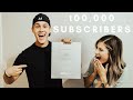 WE ARE GIVING AWAY 100,000 ______?! | Getting the Youtube Silver Play Button!