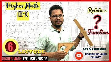 6th Lecture on Set & Function, Ex 1.2 No:13 | Higher Math(EV)IX-X | Graph of a Relation | Functions