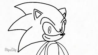 Sonic animation test (FlipaClip) by Jollygaming Animations  73 views 7 months ago 2 seconds