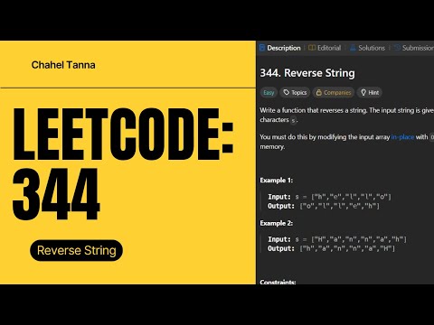 Reverse String | LeetCode #344 | Explanation in English