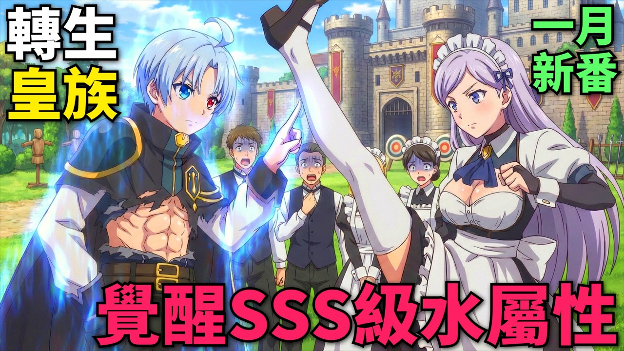 一月新番！男人轉生帝國第十三皇子，開局覺醒SSS級水屬性，12歲封親王踏上帝皇之路！貴族轉生~得天眷顧一出生就獲得最強力量~ 第1-7話，動漫解說