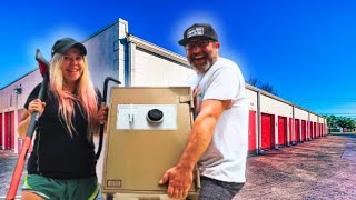 SAFE Found IN THE BACK Of An Abandoned Storage Unit! What's Inside?!