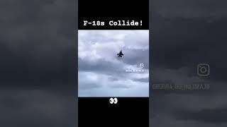 F-18s Collide at Airshow Idaho #crash #aviation #airshow #jetfighter #fighterjet #f18 #military