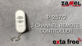P-257/2 - 2-Channel Button Remote Controller - ZAMEL - EXTA FREE
