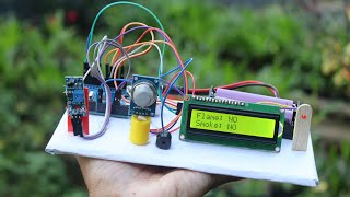 How to Make Gas Leakage Detection System with Fire Detection using Arduino | Arduino Inspire Project