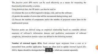 Software Engineering - Metrics for Requirement Model - R.Ramkumar