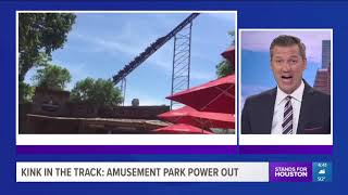 Power outage leaves rollercoaster riders stuck in the air for hours