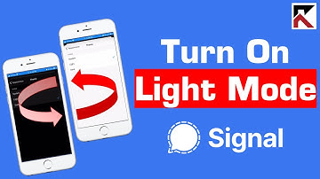 How To Turn On Light Mode Signal iPhone