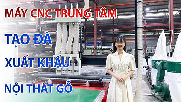 Máy CNC trung tâm tạo đà cho xuất khẩu nội thất gỗ