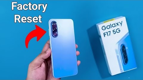 Samsung Galaxy F17 5G - How to factory reset