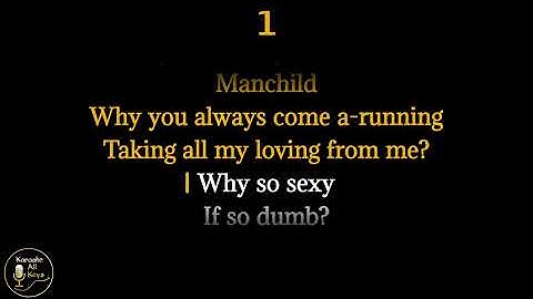 Thumbnail of Sabrina Carpenter - Manchild Karaoke Instrumental Lower Higher Male & Original Key