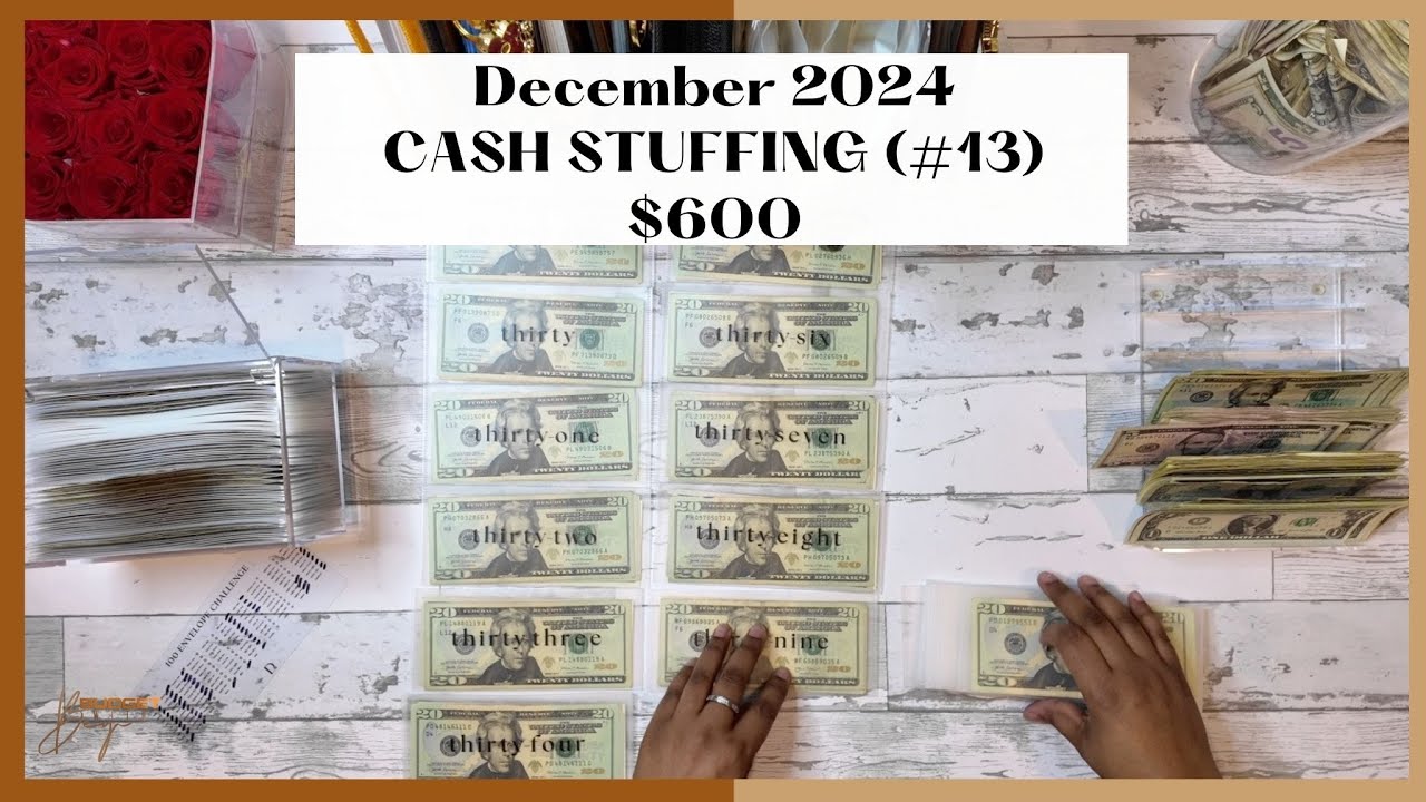 $600 CASH STUFFING | DECEMBER 2024 | 100 ENVELOPE SAVINGS CHALLENGE ...