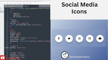 Social Media Icons With Tooltip Hover Effect | HTML CSS | Developers Diary