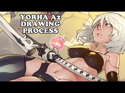 YorHa Type A No.2 drawing process