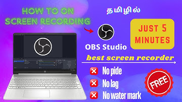 How to Screen Record in OBS Studio Tamil | Screen Recording For OBS | #OBS #ScreenRecorder