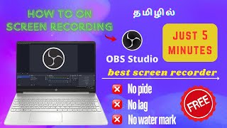 How To Screen Record In Obs Studio Tamil Screen Recording For Obs