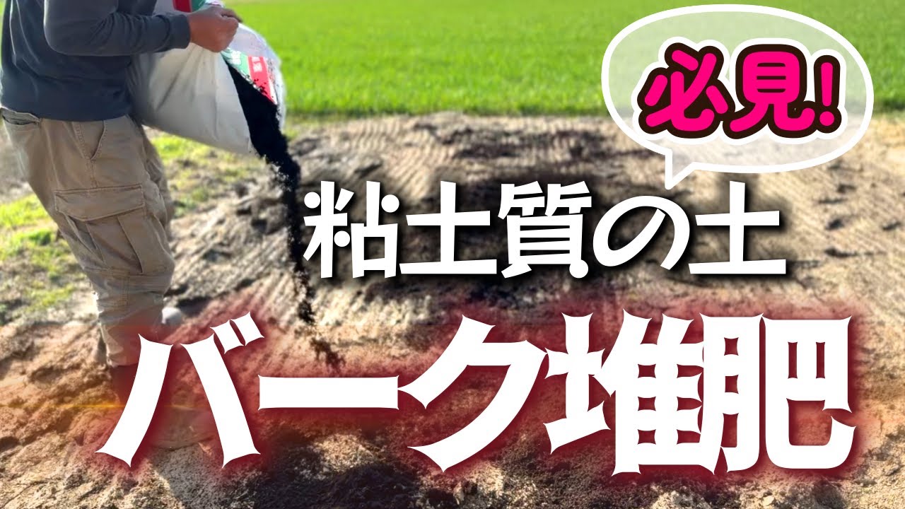 【バーク堆肥】使い方・特徴！粘土質の土はコレを使おう!!