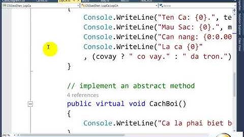 Interface Trong C# và Bài Tập Lớp Cá Minh Họa