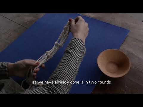 მაკრამეს ყვავილის საკიდის მარტივი მასტერკლასი