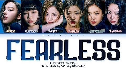 LE SSERAFIM (르세라핌) - FEARLESS Lyrics [Color Coded_Han_Rom_Eng] (1 Hour Loop)