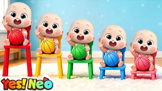 baby plays colorful balls good habits song preschool songs