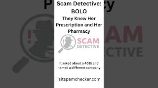 844 316-8434 Knew Her Prescription and Was Still Fake