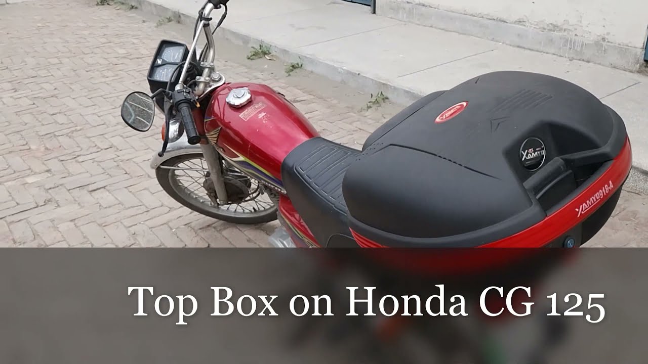 Top box For Honda CG125 Bike in Pakistan. How it Looks on Your