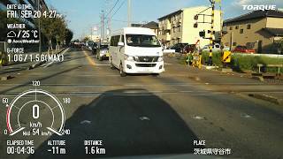 京セラ TORQUE G04 Basicモード ドライブレコーダー風