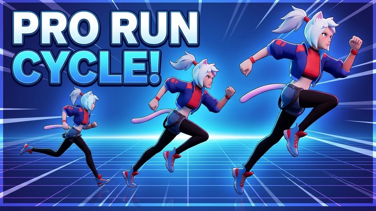 Run Cycle Animation Reference - YouTube
