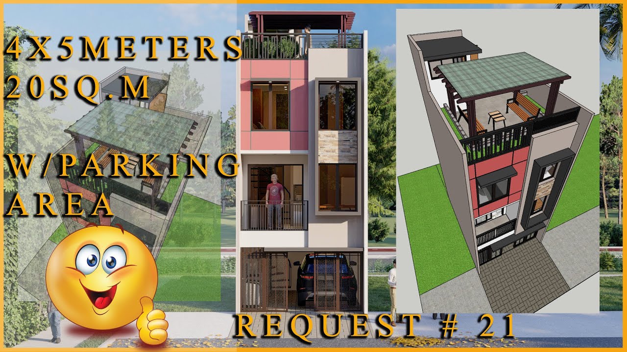 4X5 METERS 3 STOREY W/ ROOF DECK & PARKING AREA( Request #21)