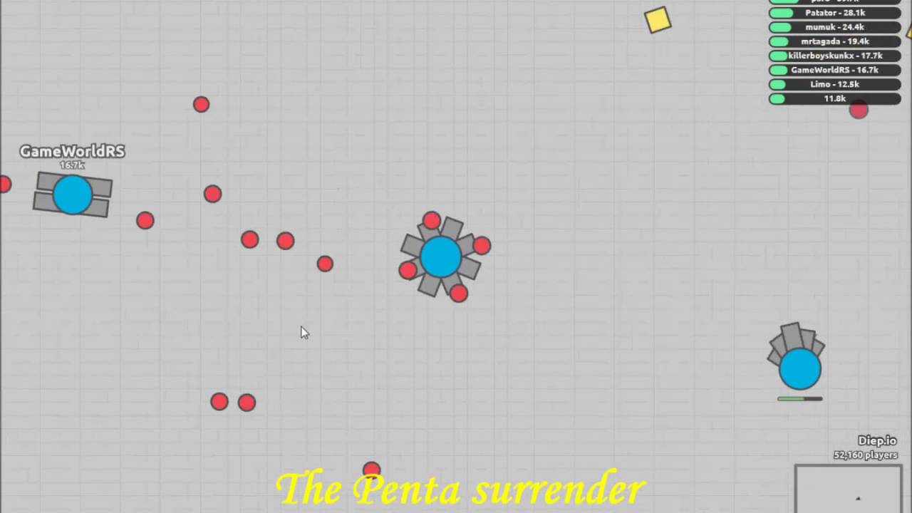 Diep.io Octo Tank Gameplay no bullet speed : The ultimate Defence!