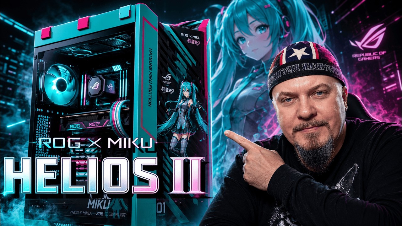 シャナ魚ROG Strix Helios II 初音ミクエディション ROG Strix Helios
