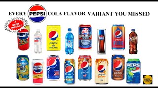 Every PEPSI Cola US Flavor Variant You Missed: A Brief History ~ AM Crystal Blue Peach Twist & more