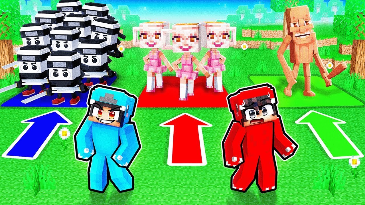 BRAINROT CHOOSE ONE, TWO OR THREE In Minecraft!