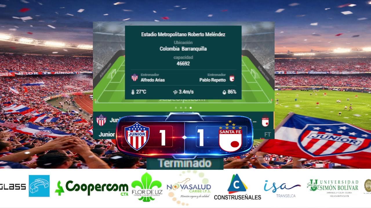 JUNIOR 🆚 SANTA FE  SUPERLIGA BETPLAY 2026 - IDA