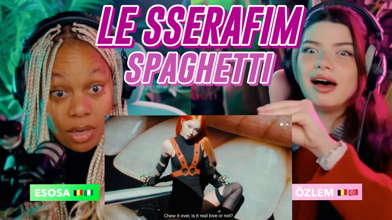 LE SSERAFIM (르세라핌) 'SPAGHETTI (feat. j-hope of BTS)' OFFICIAL MV and PERFORMANCE reaction