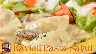Ravioli Pasta Salad | Warm Ravioli Salad | Video Recipe for Pasta Salad.