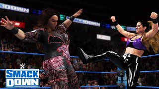 WWE 2K20 SMACKDOWN NIA JAX (W/SHAYNA BASZLER) VS RAQUEL GONZALEZ (W/DAKOTA KAI)